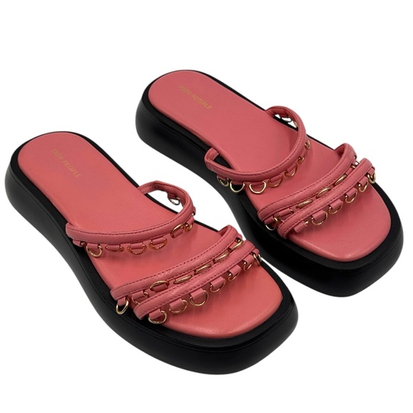 Free People Midas Touch Platform Sandals Size 10 - Picture 1 of 16